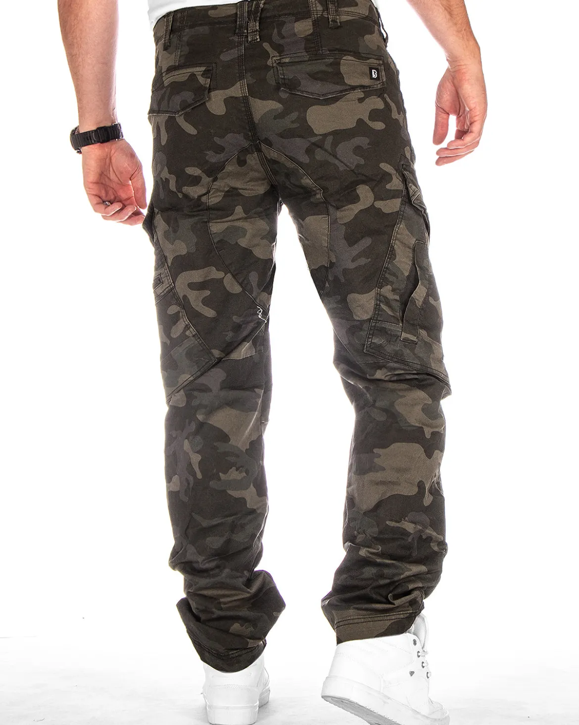 Adven reisitaskuhousut - Tumma Camo