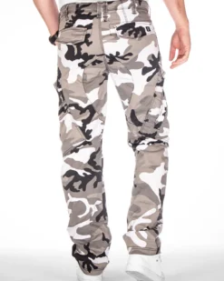 Adven reisitaskuhousut - Valkoinen Camo