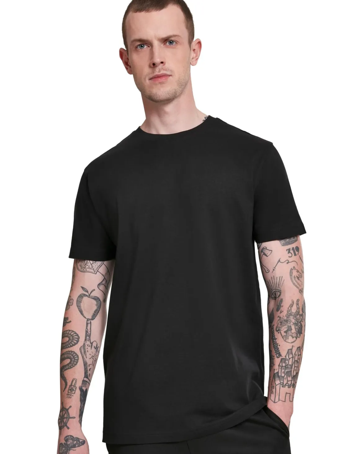 Basic t-paita 3-pack - Valkoinen/Musta