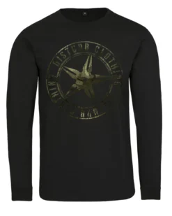 Camo star pitkähihainen - Musta