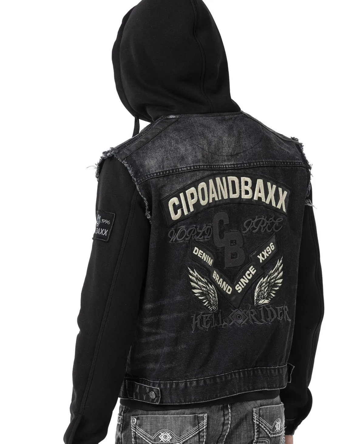 CJ307 Rider farkkutakki - Musta