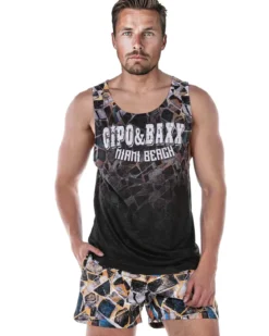 CUK244 Geometric beach set - Musta