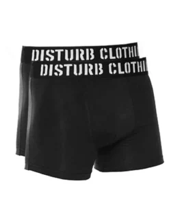 Disturb bokserit 2-pack - Musta