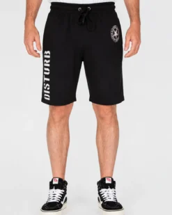 Disturb collegeshortsit - Musta/Valkoinen