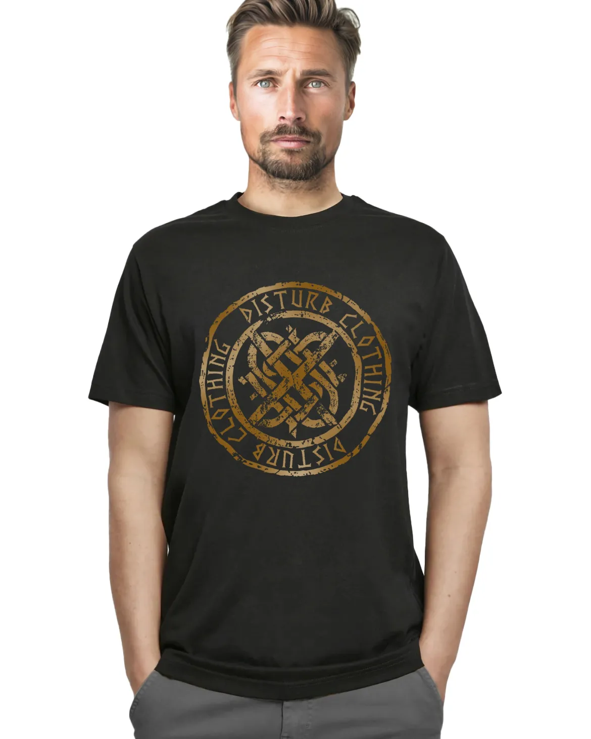 Disturb Viking t-paita - Musta