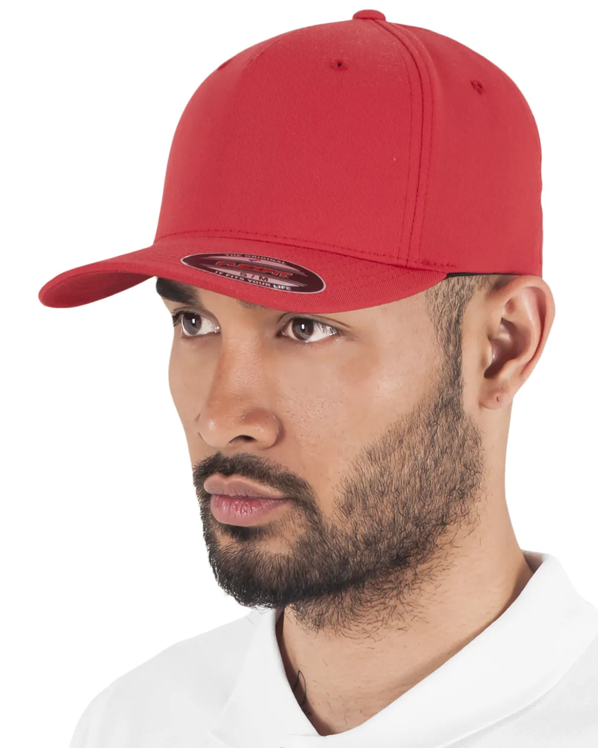 Flexfit 5 panel lippis - Punainen