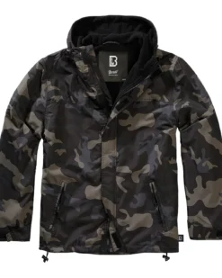 Frontzip tuulitakki - Tumma Camo