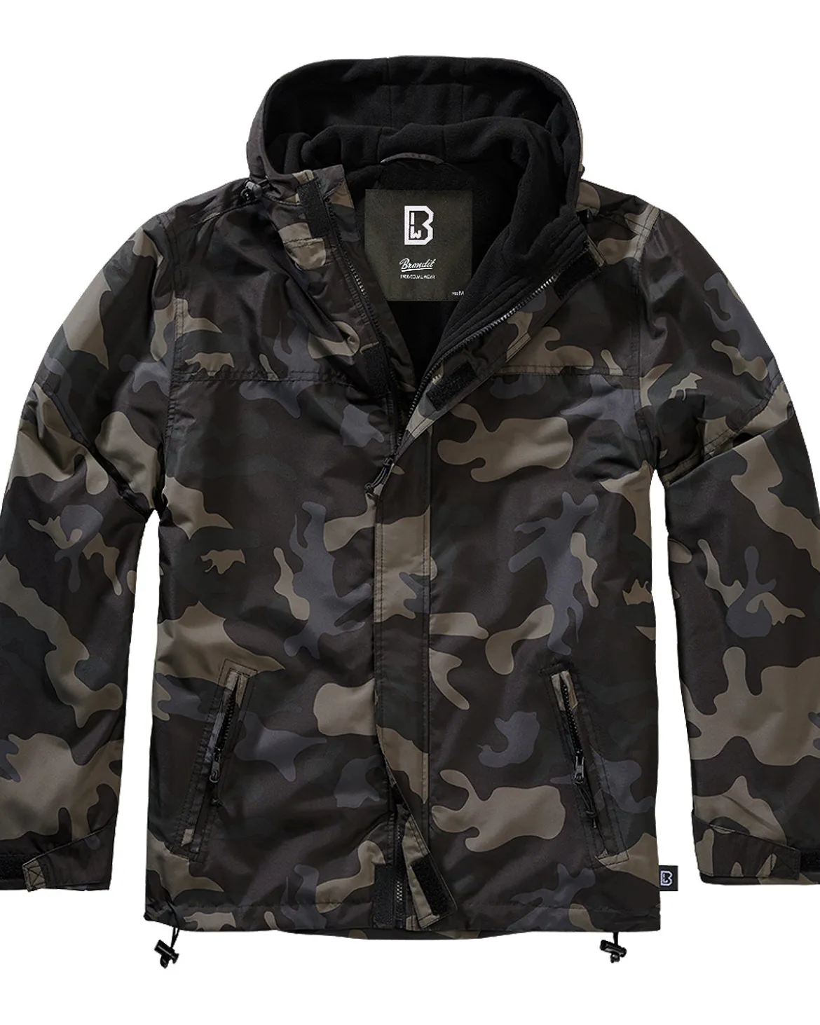 Frontzip tuulitakki - Tumma Camo