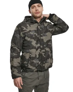 Frontzip tuulitakki - Tumma Camo