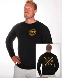 Höpömasa Collegepaita - Musta