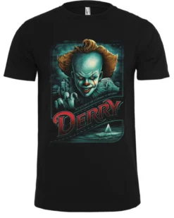 IT- Pennywise in Derry t-paita - Musta