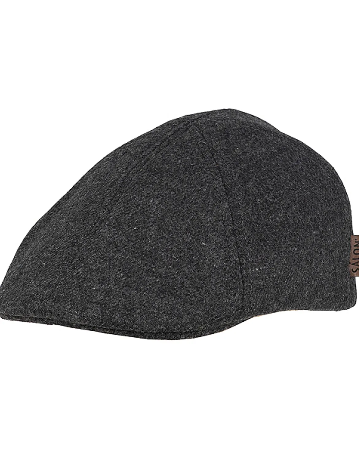 Macon 56 gen merino flat cap - Tummanharmaa