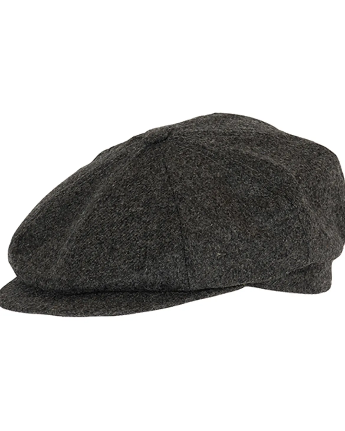 Macon 49 gen merino flat cap - Tummanharmaa