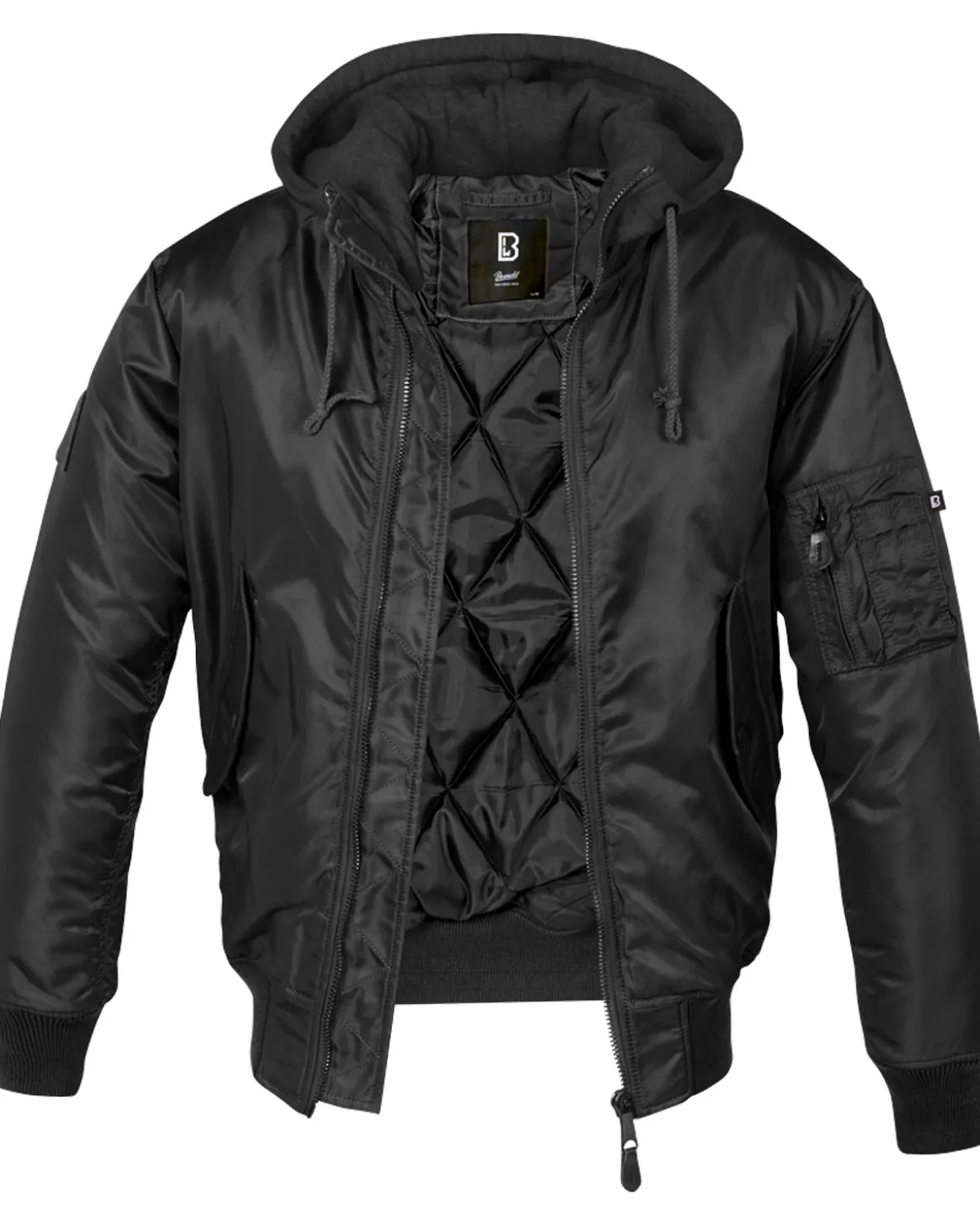 MA1 hooded bombertakki - Musta