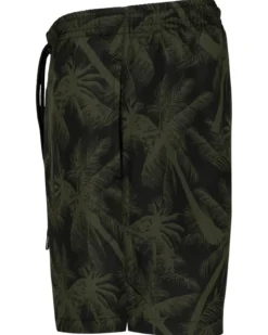 Pattern Palm uimashortsit - Musta/Vihreä