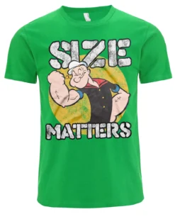 Popeye Size Matters t-paita - Vihreä