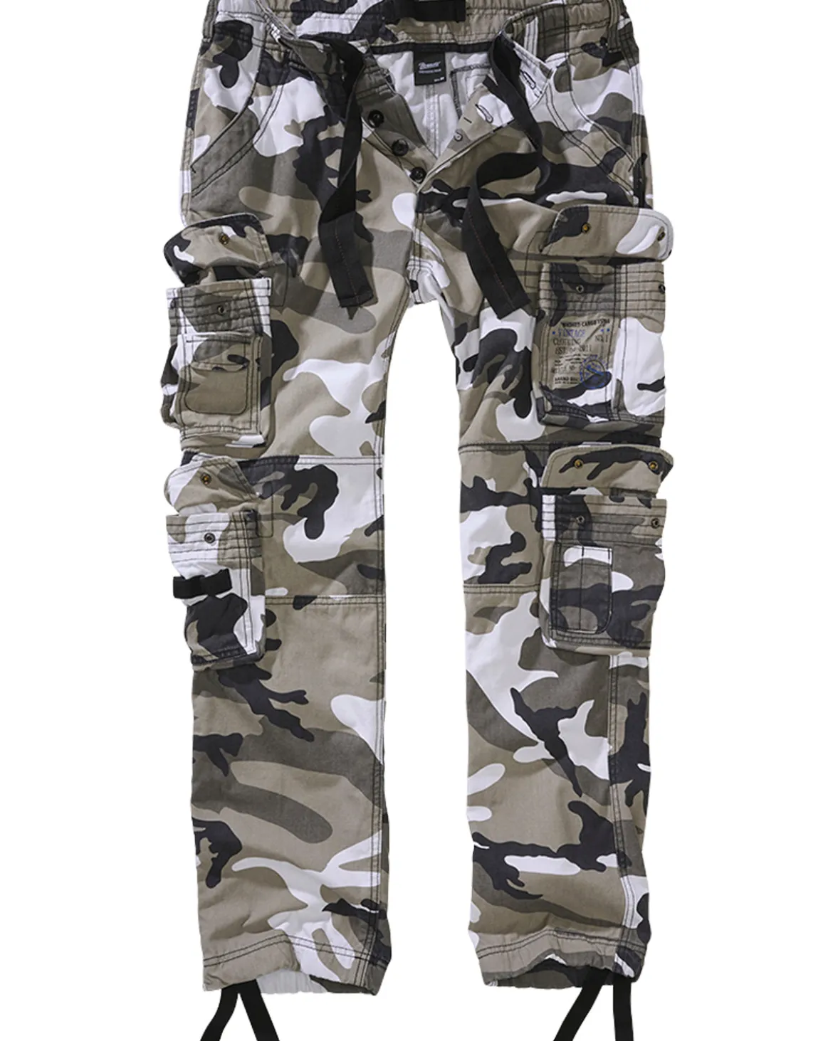 Pure slim reisitaskuhousut - Valkoinen camo