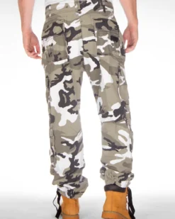 Pure vintage reisitaskuhousut - Valkoinen Camo