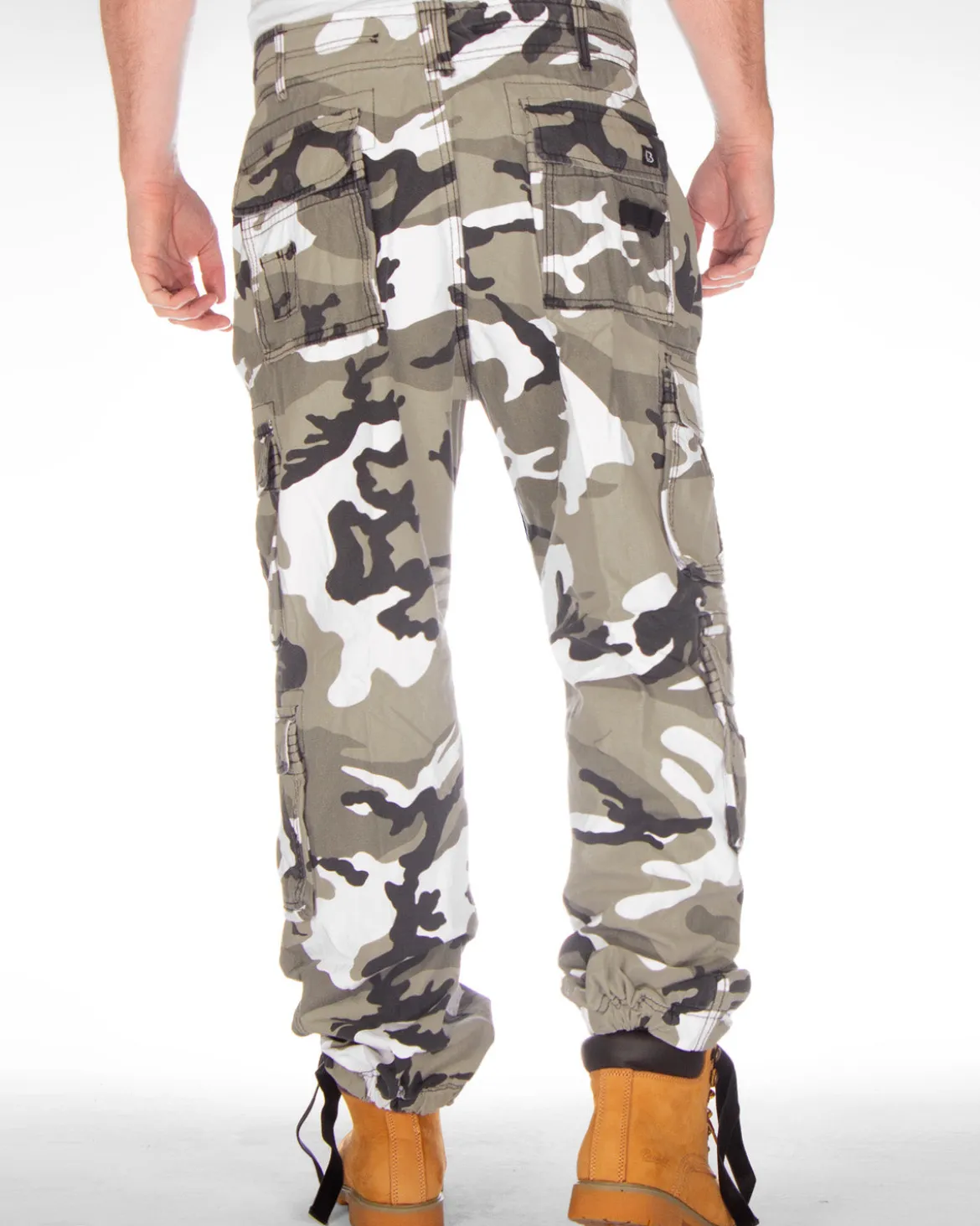 Pure vintage reisitaskuhousut - Valkoinen Camo