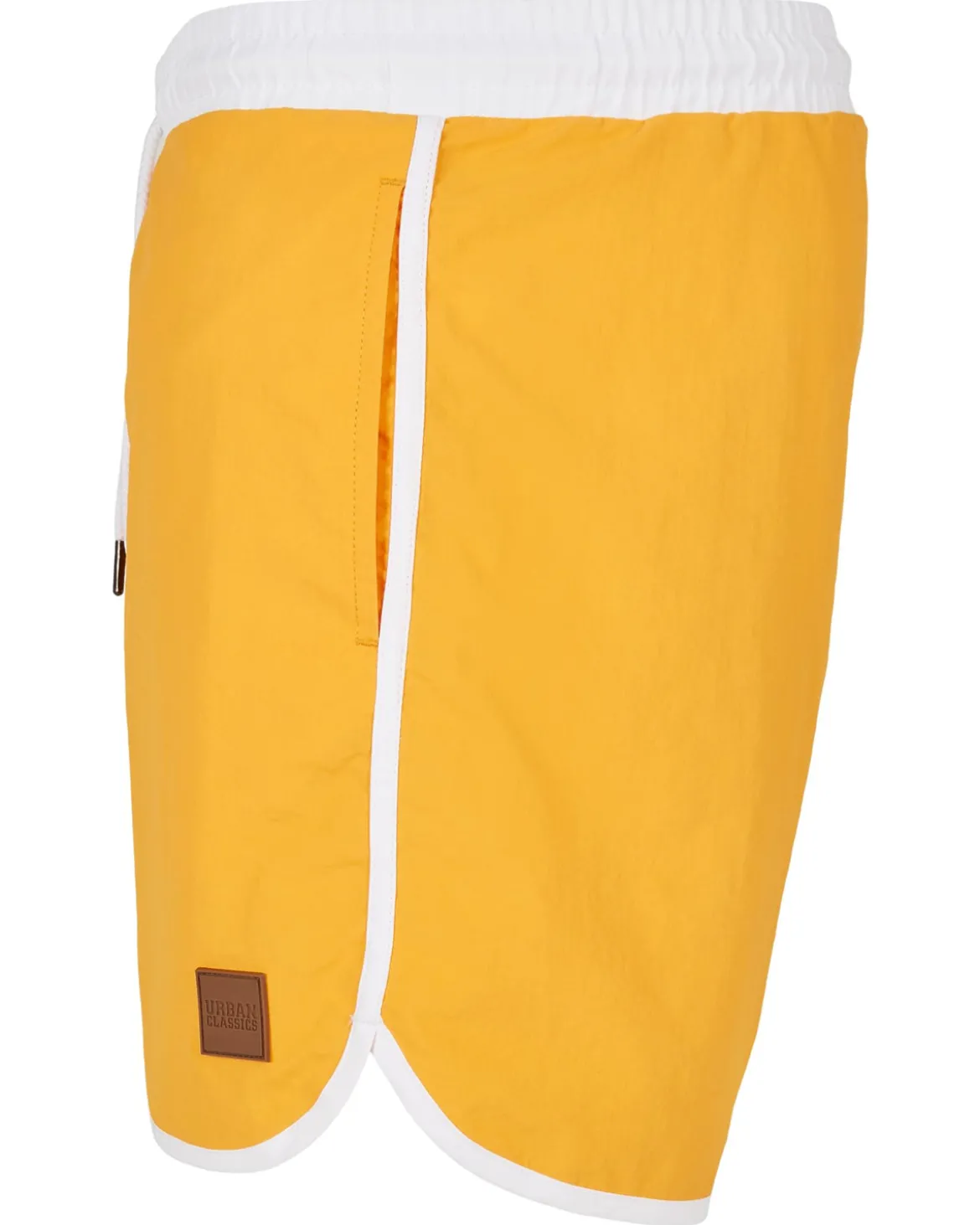 Retro uimashortsit - Keltainen/Valkoinen