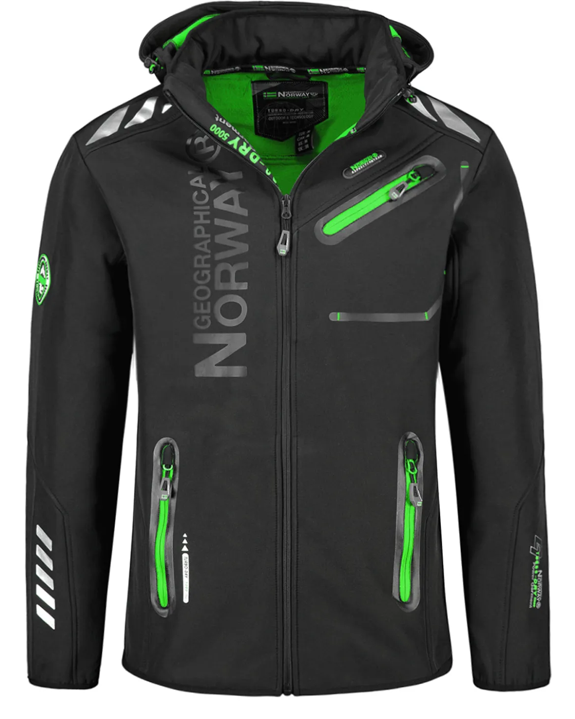 Royaute softshell-takki - Musta/Vihreä