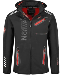 Royaute softshell-takki - Musta/Punainen