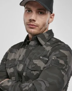 Slim worker kauluspaita - Tumma camo
