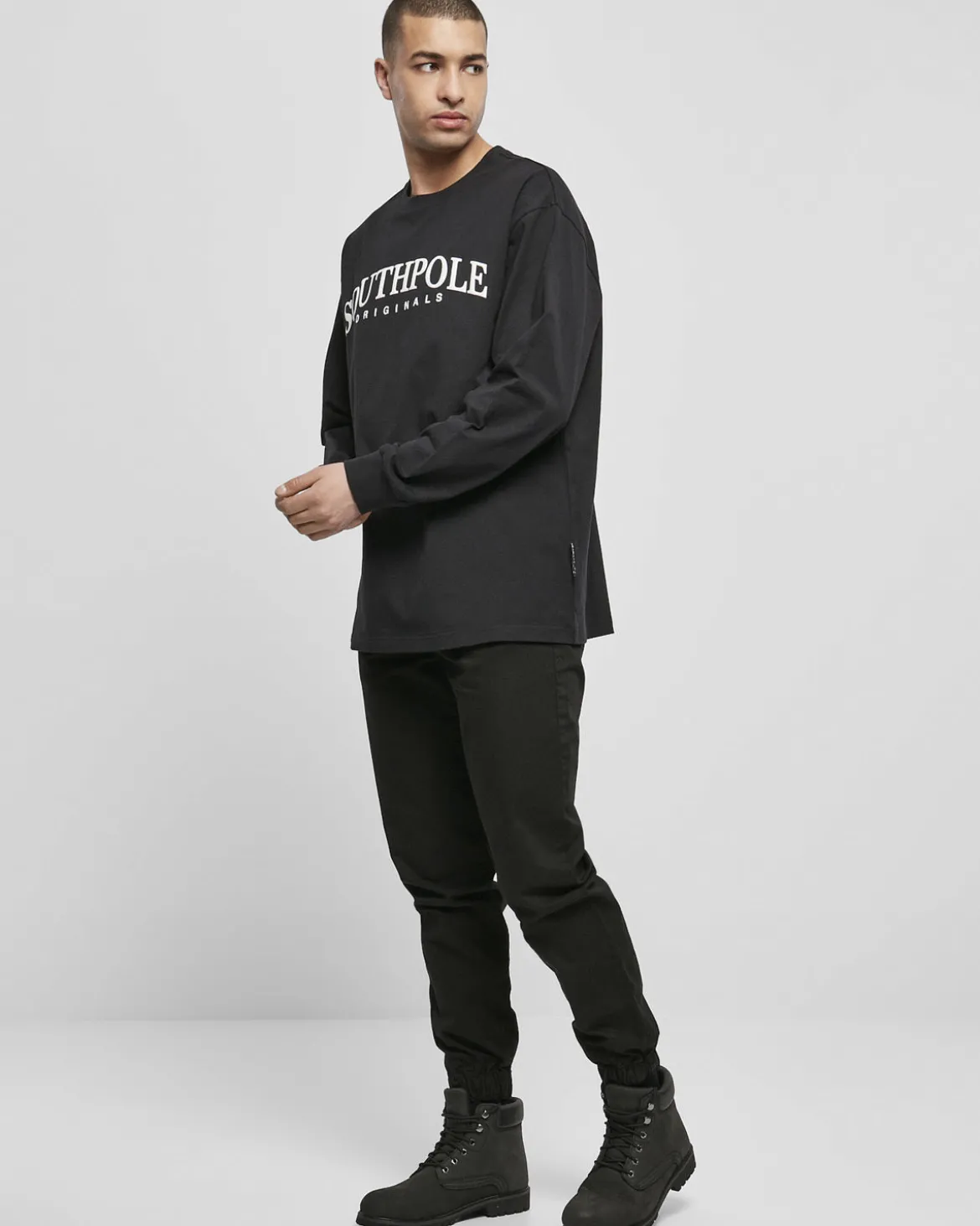 Southpole Twill housut - Musta