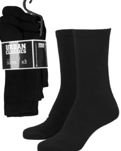 Sport sukat 3-pack - Musta