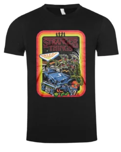 Stranger things retro t-paita - Musta