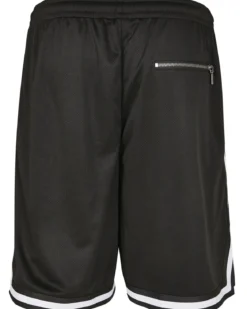 Stripe mesh shortsit - Musta/Valkoinen