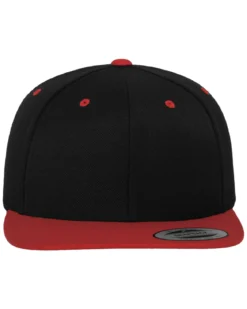2-Tone classic snapback - Musta/Punainen