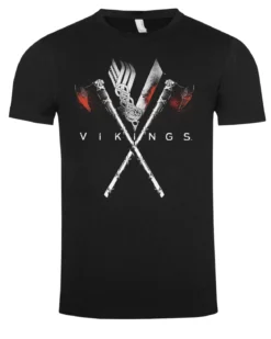 Vikings Axes t-paita - Musta