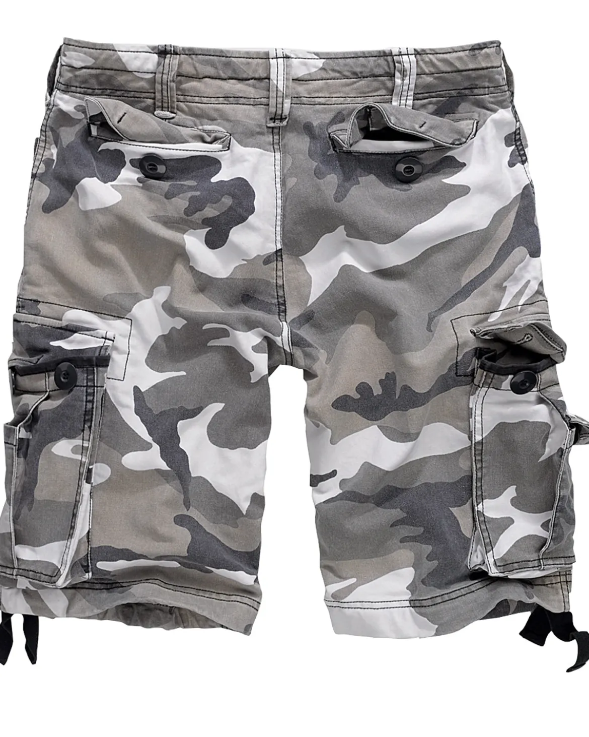 Vintage reisitaskushortsit - Valkoinen camo